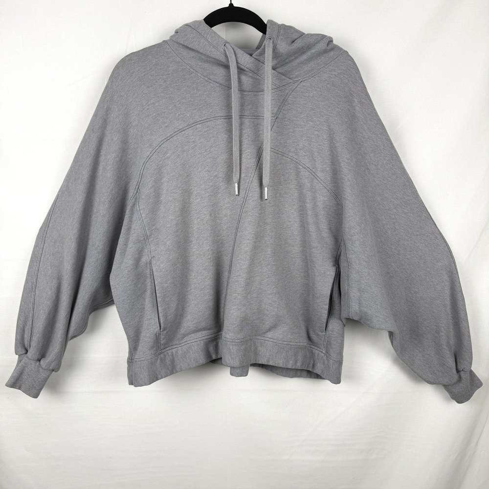 lululemon Broken Beats Oversized Hoodie M/L Heathered Glacier Grey Loungewear